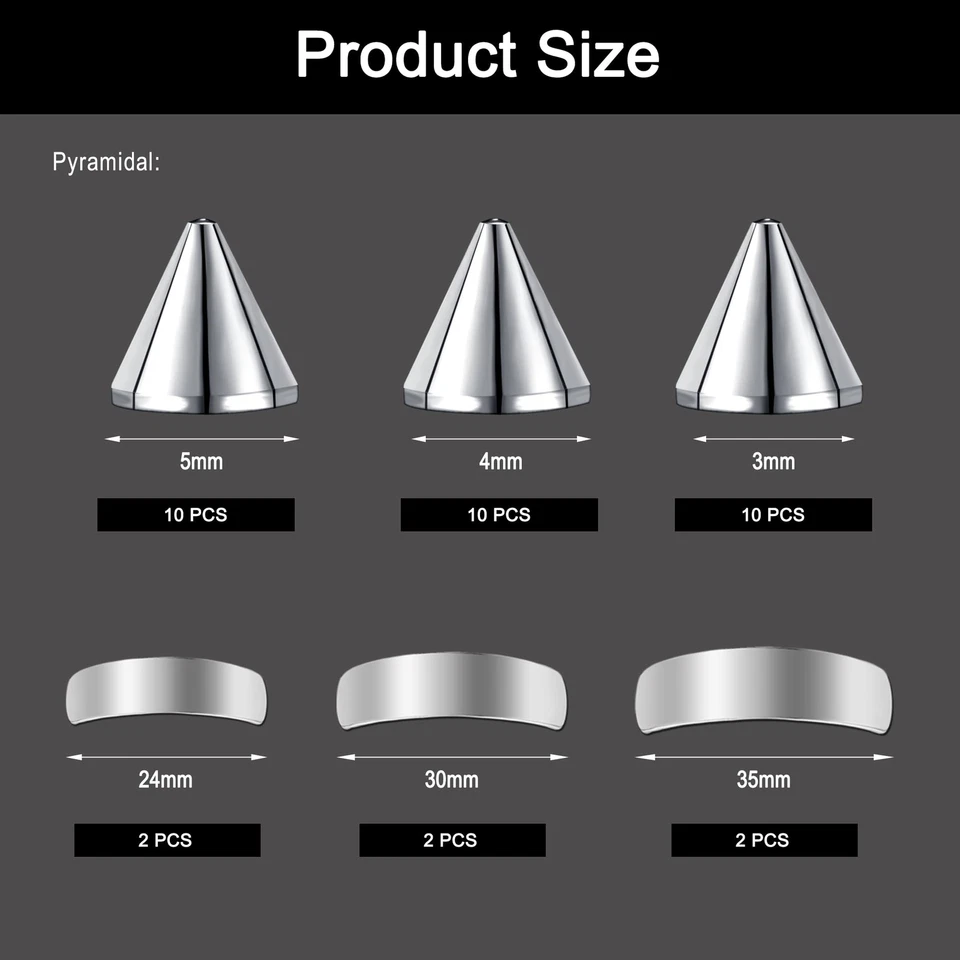 30-530Pcs Fake Nose Lip Labret Studs Non-Piercing Eyebrow Rings with Tool Kit - Image 4 of 4