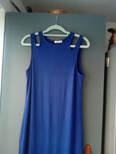 WOMENS RIVER ISLAND ROYAL BLUE STRETCHY DRESS UK 8 - Picture 2 of 7