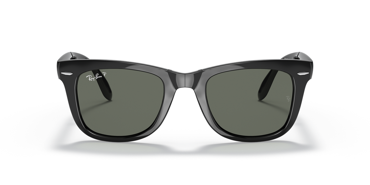 Ray-Ban Wayfarer Folding Classic Green Polarized Sunglasses RB4105