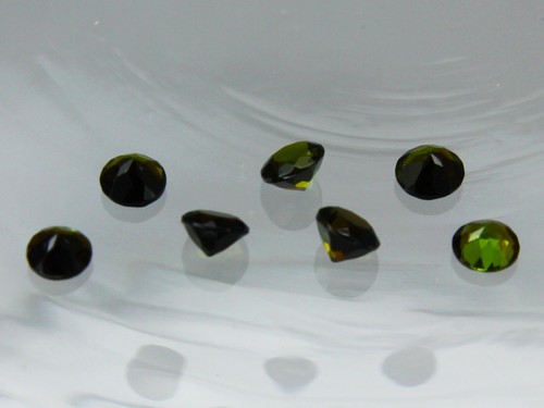 1x 4mm Green Tourmaline & Golden Green Tourmaline Round Loose Natural Gemstone - Picture 39 of 43