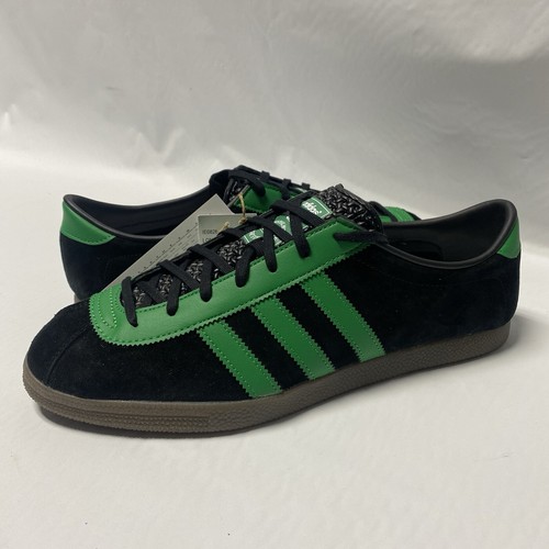 Adidas Originals London Herren Sneaker in Schwarz Grün Limitiert 9,5 Vintage NEU