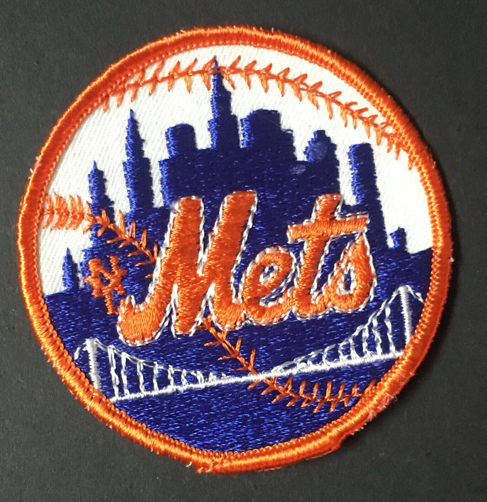 Vintage New York Mets Jersey Patch MLB Baseball Logo Unused Amazin Mets 3