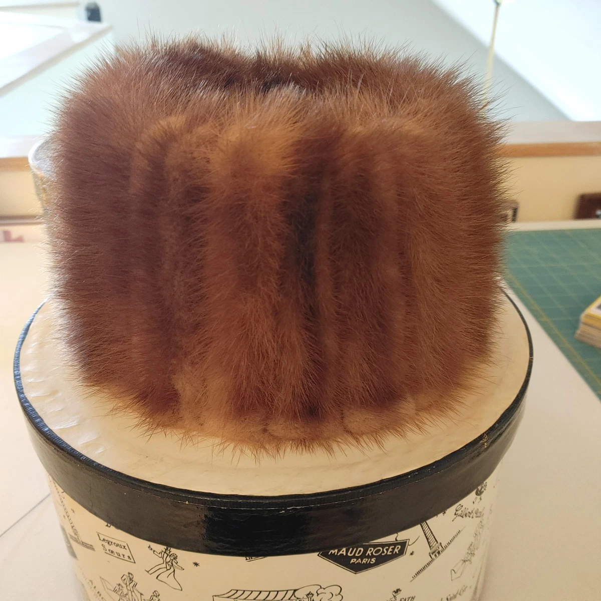 Mink Fur Beige Vintage Hats for Women for sale | eBay