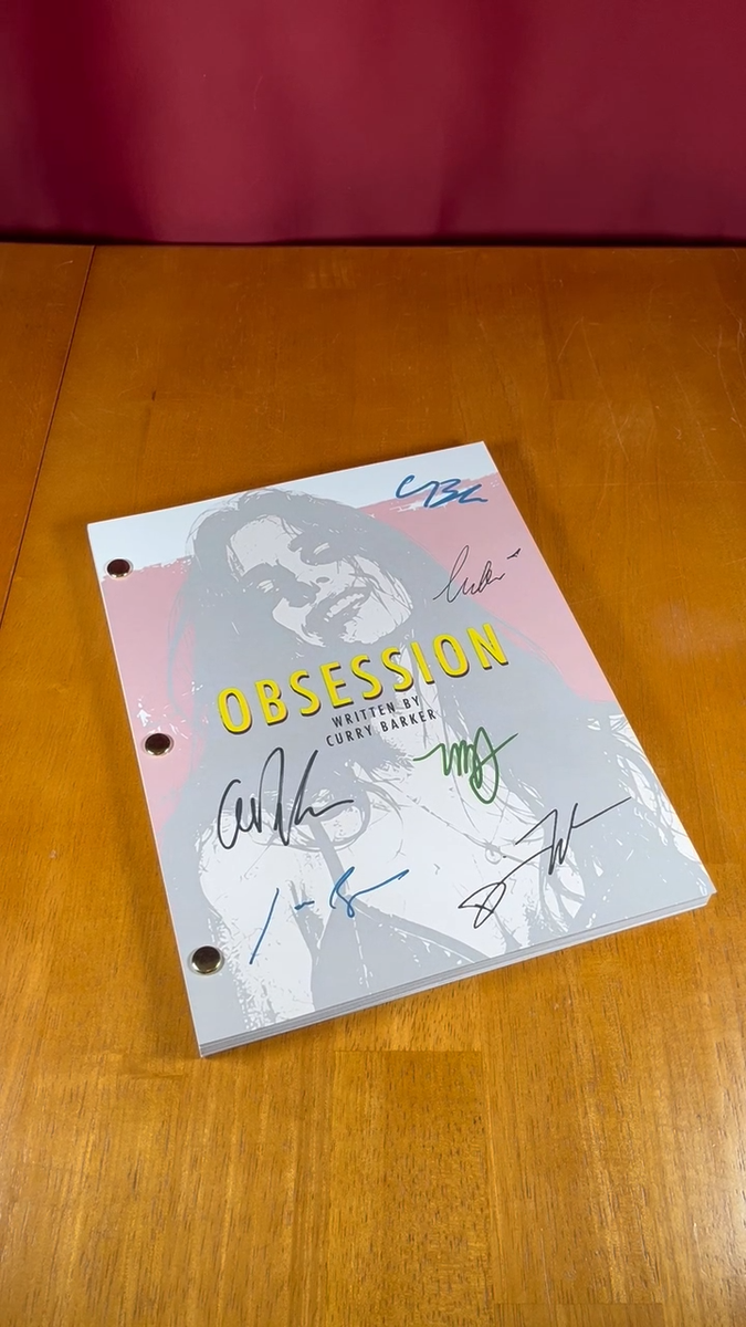 Obsession Script Signed- Autograph Reprints- Inde Navarrette