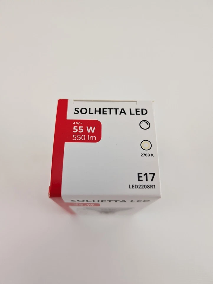 IKEA SOLHETTA LED Bulb E17 R14 Reflector 4W 550lm 2700K fits Vickleby Lamp - Image 3 of 4