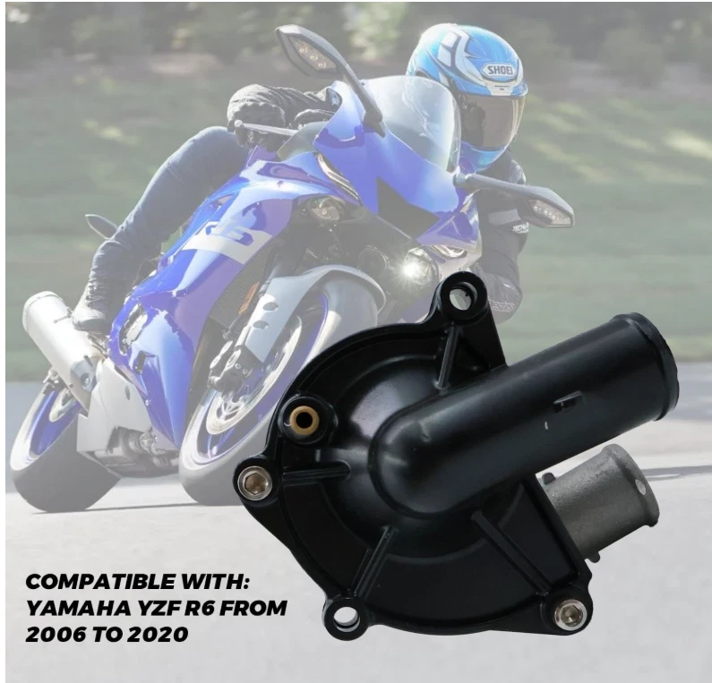 Conjunto de bomba de agua 2C0-12420-01 compatible con Yamaha YZF R6 2006-2020 Foto 2 de 3