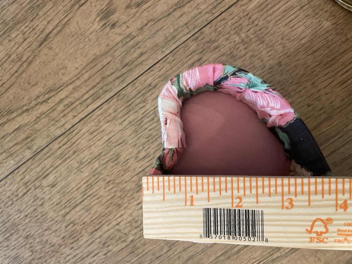 90's  VTG Fabric floral Jewelry Box lip stick holder key holder change purse View 5