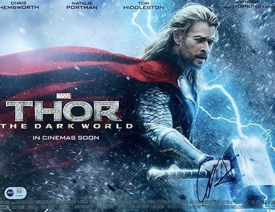 Chris Hemsworth signiertes 14x11 Thor Foto ACG COA AG20982