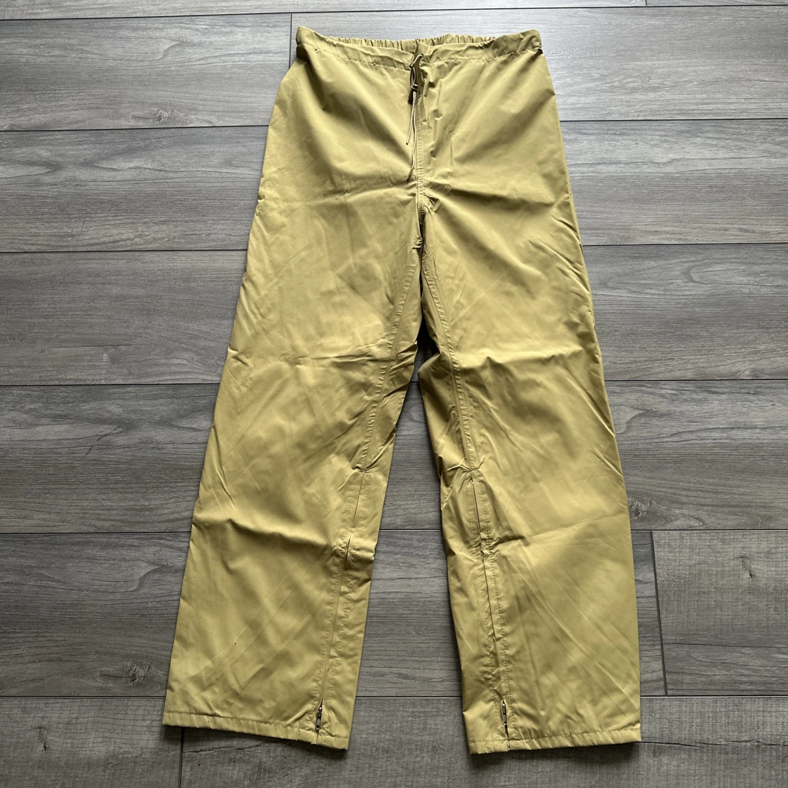 Vintage 10X Gore Tex Waterproof Overpants Large Reg Mens Zip Leg Made In USA