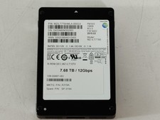 Lot of 2 Samsung PM1643 MZ-ILT7T60 7.68 TB SAS 3 2.5 in Solid State Drive