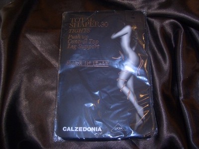 CALZEDONIA Total Shaper Push Up Forming Strumpfhose Gr. M schwarz 30 DEN OVP