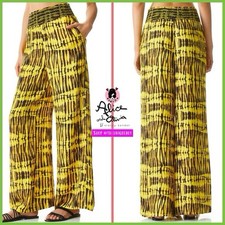 Alice + Olivia Women's Russell Super High-rise Pants Black Yellow Pant size S