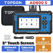 TOPDON AD600S OBD2 Scanner Engine ABS SRS SAS AT TPMS EPB Diagnostic Tool