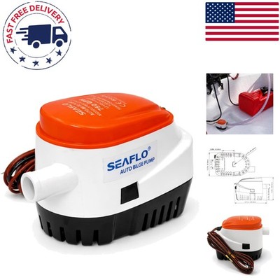 Reliable 06 Series 750GPH Bilge Pump with Ignition Protection & 4-