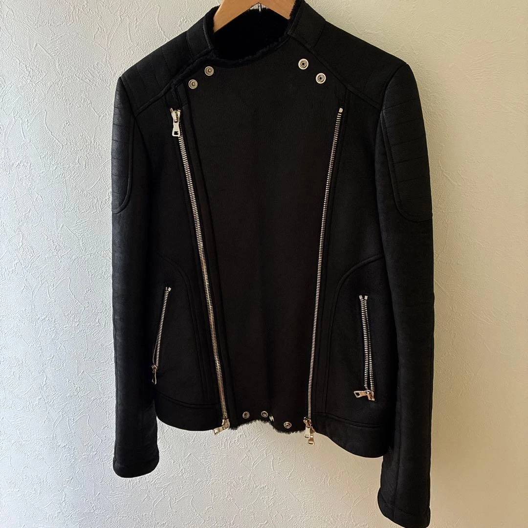 Balmain Leather Outer Shell Coats, Jackets & Vests Motorcycle