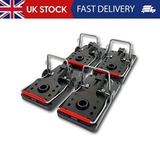 Premium 4 x Rat Traps - Professional Quality & Heavy Duty Pest Control Traps