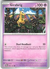 Girafarig 083/167 Twilight Masquerade TWM NM Pokemon Card TCG