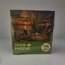 Cobble Hill - Fireside by Jim Hansel - 1000 Piece - NEW
