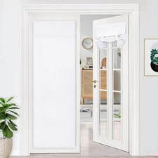 DWCN French Door Curtains-Tie Up Thermal Insulated Window Panels Room 