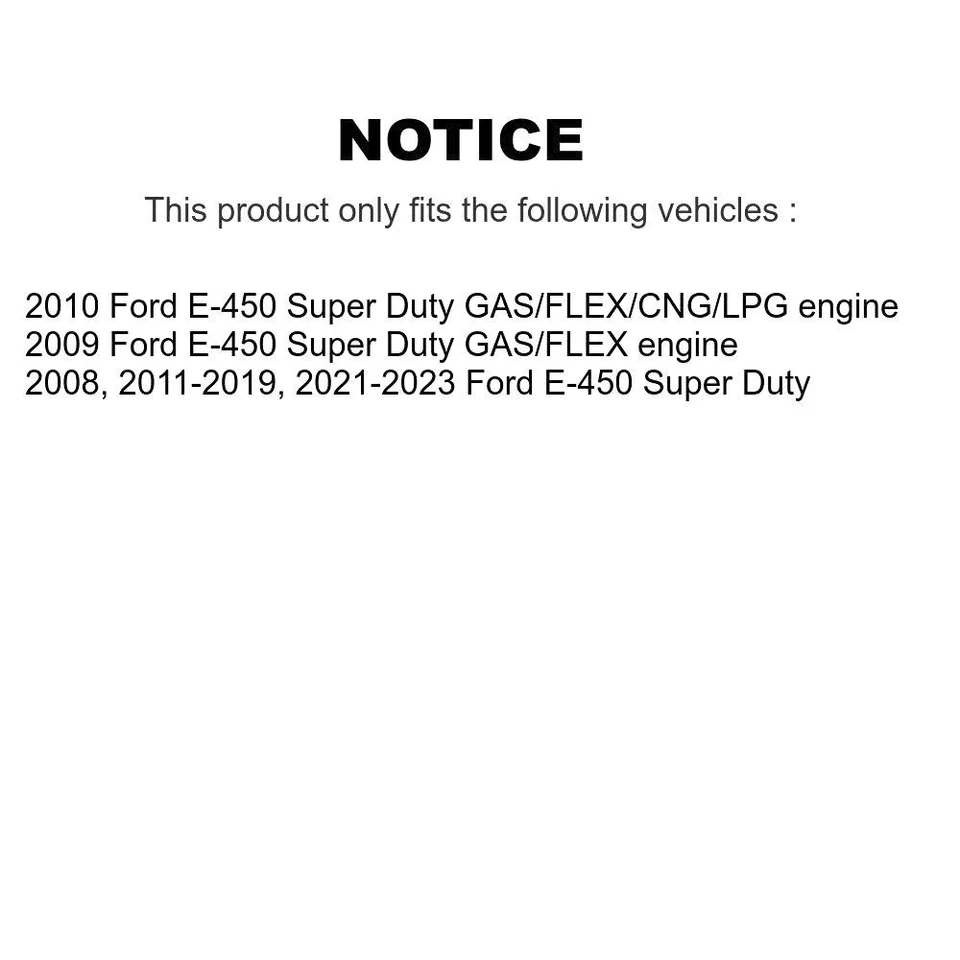 Kit de pastillas de freno delanteras traseras zapatas de estacionamiento para Ford E-450 Super Duty 2008-2023 oeB6 Foto 2 de 4