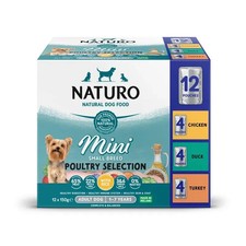 Image of Naturo Variety Pack Grain Free Hypoallergenic Small Breed Wet Dog Food 12 x 150g