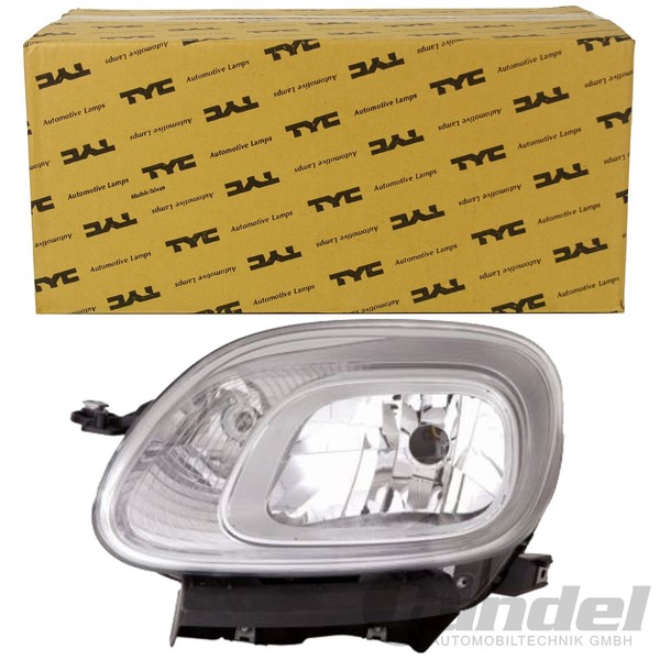 TYC Hauptscheinwerfer H4 Rechts Passend FüR Fiat Panda VAN 0.9 - 1.3 D Multijet-image