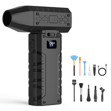 Electric Compressed Air Duster, 110,000RPM Cordless Portable Air Blower Mini ...