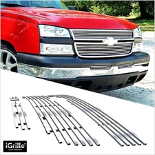 304 Stainless Billet Grille Combo Fits 06 Chevy Silverado 1500/05-06 2500HD