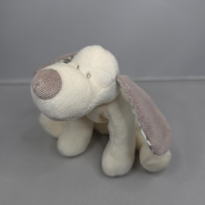 Vintage Mamas & Papas - Dylan Hund - klein 5 Zoll Plüsch Baby Stofftier kleine Mütze