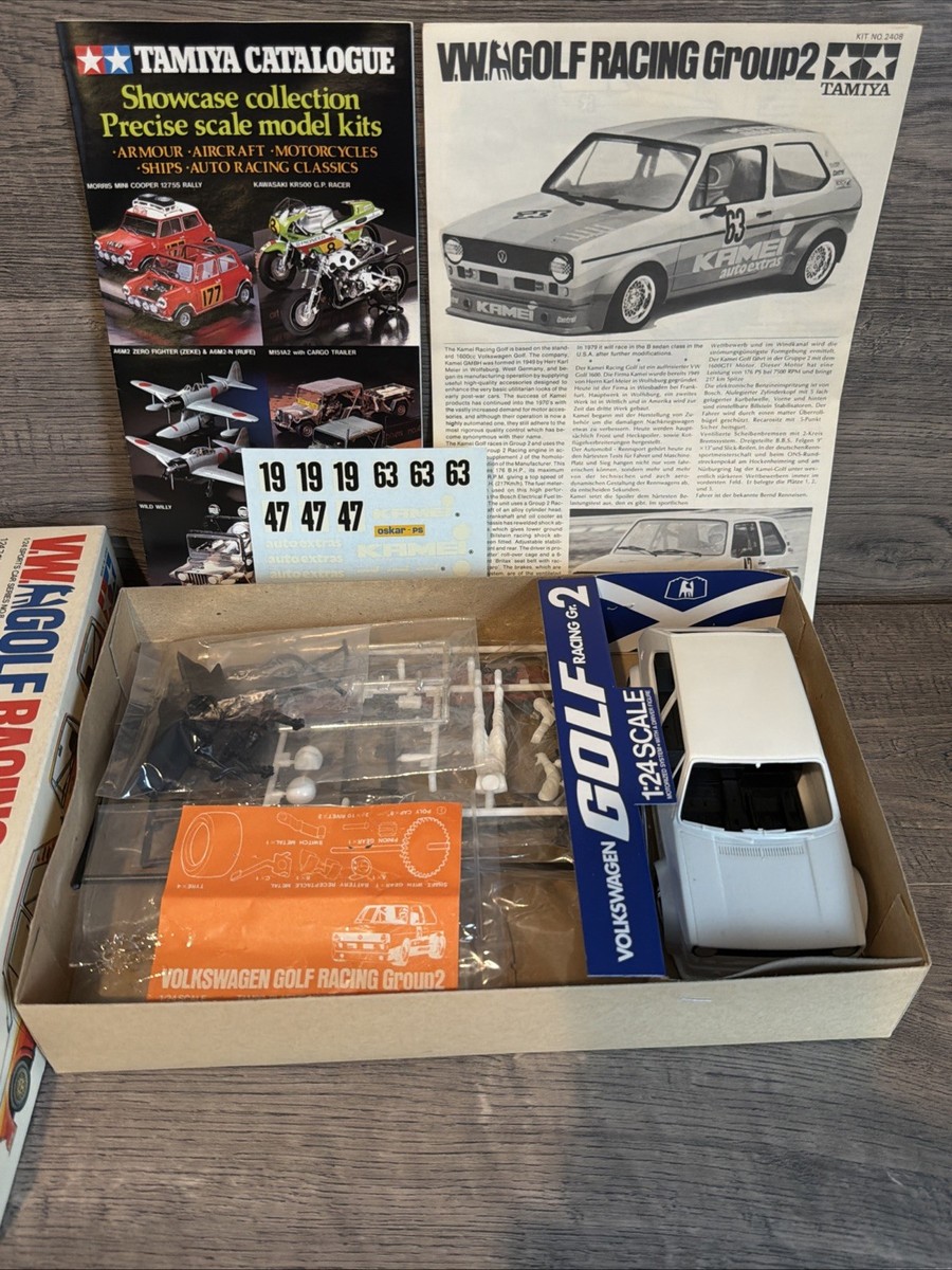 TAMIYA VW GOLF RACING GROUP 2, 1/24 SCALE MOTORIZED MODEL KIT