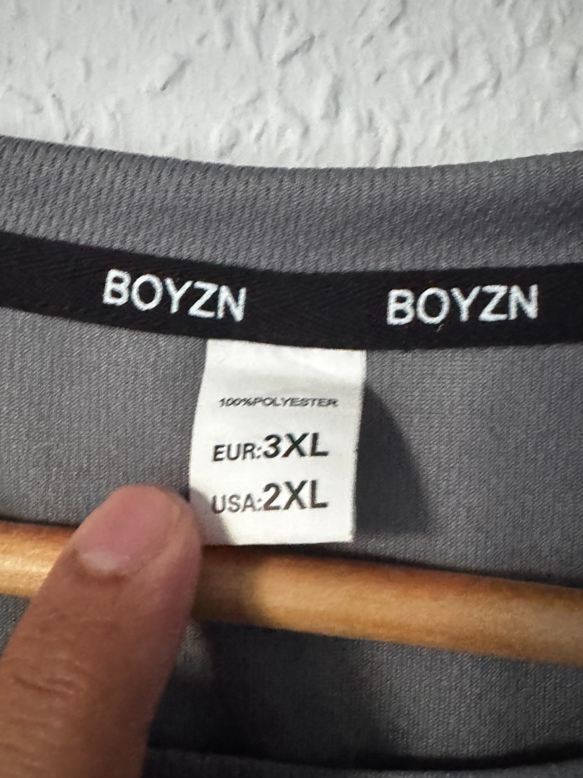 BOYZN Men’s Activewear Performance T-Shirt - Charcoal Grey image 4