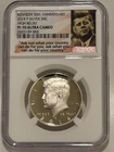 2014 P Kennedy Silver Half Dollar NGC PF70 Ultra Cameo/High Relief