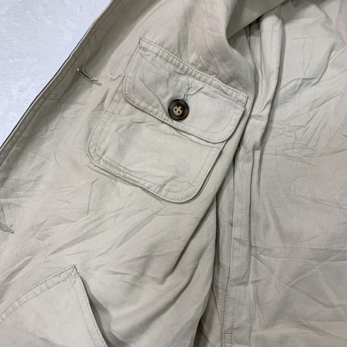 Field Coat Mens L Green Barn Chore Jacket Corduroy Collar Utility Hunting - Picture 11 of 17