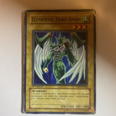 Yugioh: Elemental Hero Avian EHC1-EN001 Secret Rare Limited Edition