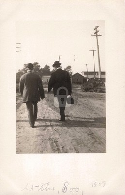 Street View at the Soo MI Michigan 1909 RPPC Photo Postcard COPY