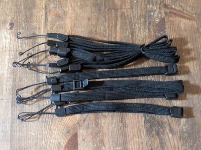 Menge 10 OEM Nintendo WII Remote Handschlaufen RVL-018 schwarz gereinigt auth...