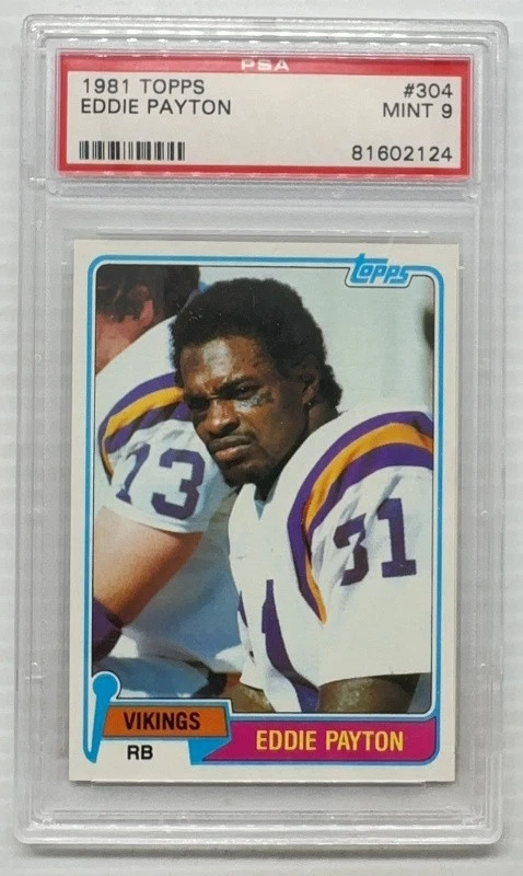Eddie Payton trading card