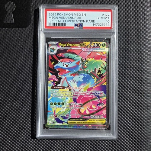 Pokemon Card - Mega Evolutions Venusaur EX 177/132 Special Illustration PSA 10