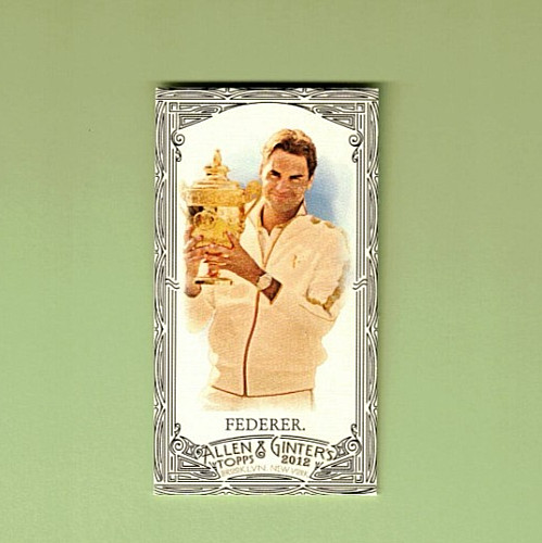 Roger Federer [Mini Black Border] #157 2012 Topps Allen & Ginter card