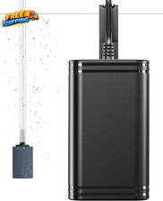 Mini Aquarium Air Pump for 3-20 Gallon Nano Fish Tanks 15 GPH Oxygen Aerator