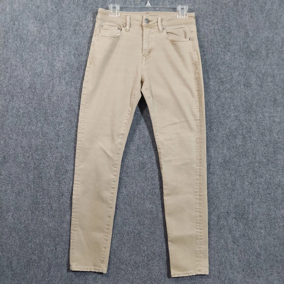 American Eagle Jeans Fits Mens 29x30 Khaki Beige Athletic Skinny AirFlex Stretch - Image 2 of 4