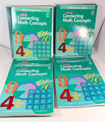 SRA 2003 Connecting Math Concepts Level C Teacher Student Bundle of 6 0026846578