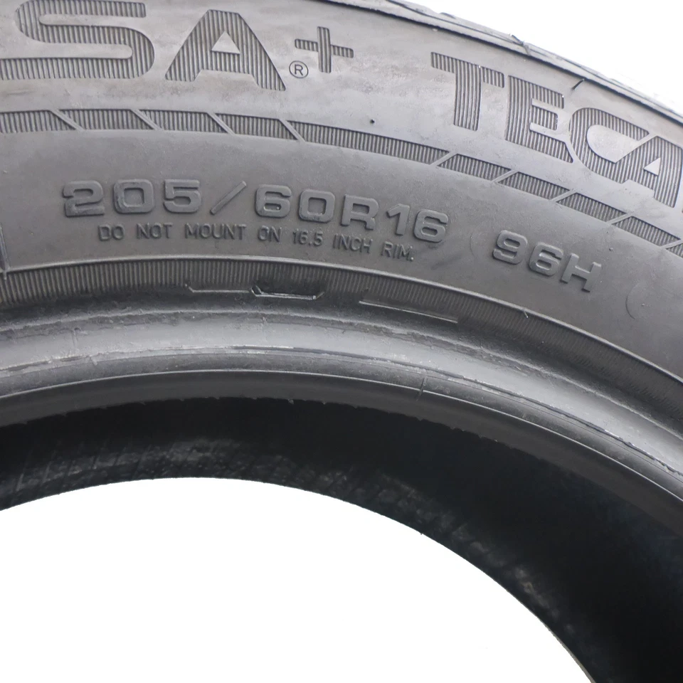 2 x ESA TECAR 205/60 R16 96H XL Super Grip 9 HP Winterreifen 2016 7,5-8mm - Bild 4 von 4