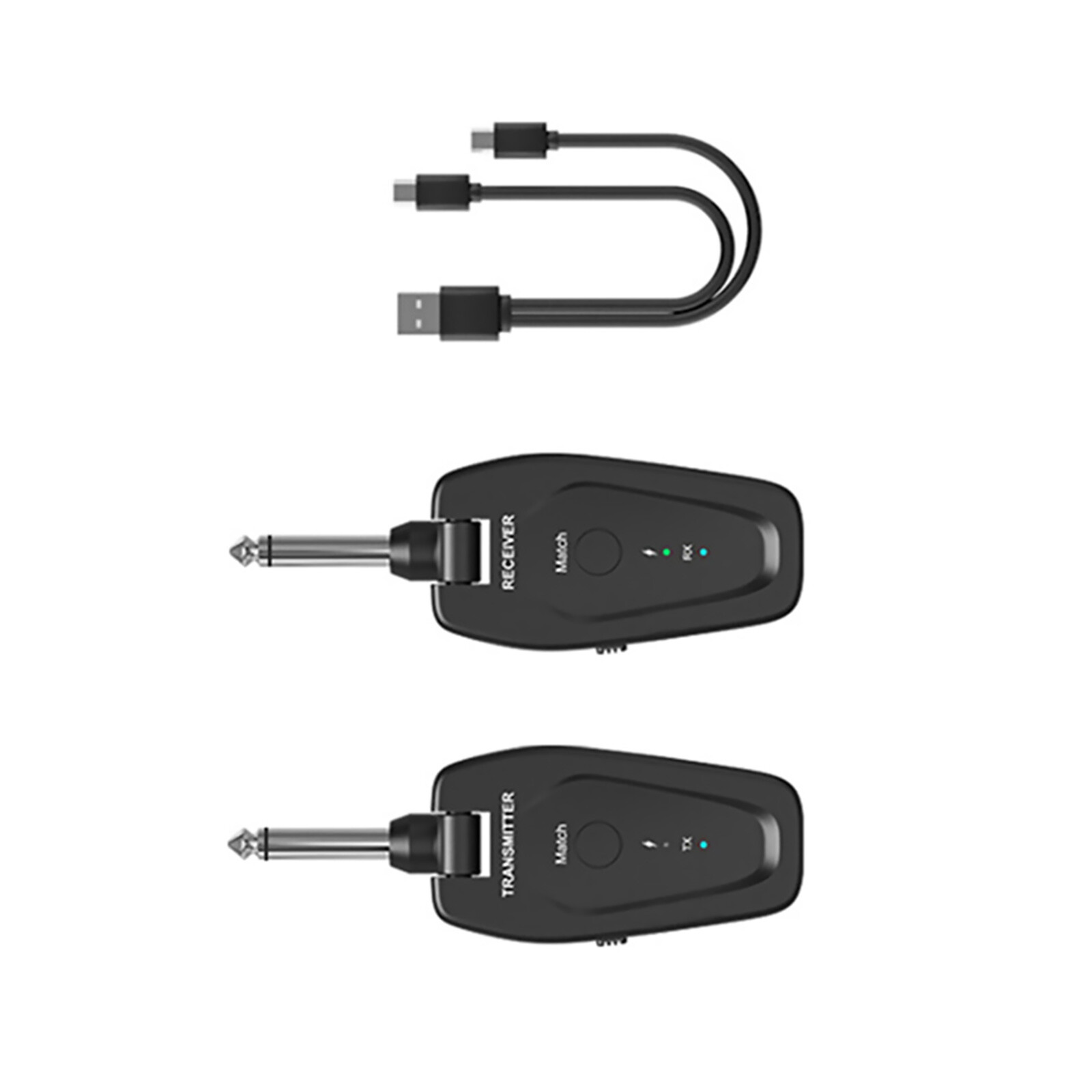 1Pair UHF Wireless Guitar System Transmitter Receiver Accessories For Guitar