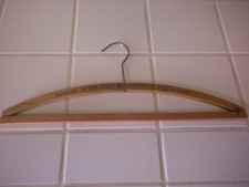 Advertising Wood Clothes Hanger Star Laundry  Dry Cleaning Visalia,Lindsey, Ca.