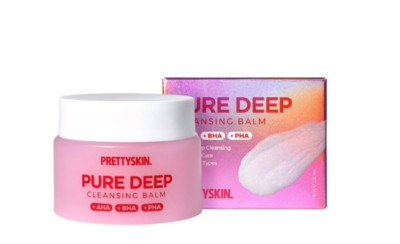 PS.PRETTYSKIN AHA+BHA+PHA Deep Cleansing balm makeup remover Korean with Tea Tre