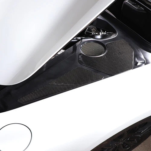 Juego de cubiertas interiores de bahía de motor de fibra de carbono seca real para Corvette C8 2020-2024 - Imagen 21 de 27