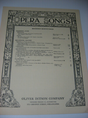 Giacomo Meyerbeer Robert Toi Qui J'aime Voice Piano Sheet Music Robert Le Diable