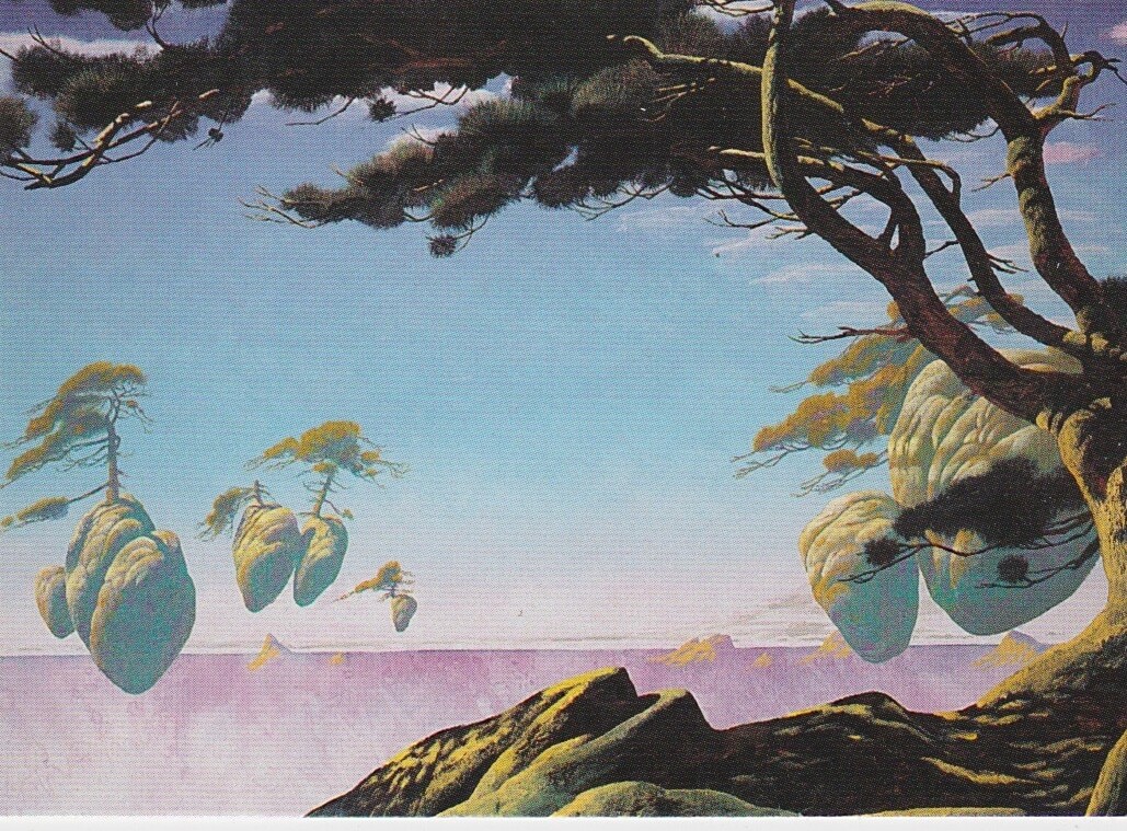1993 FANTASY ARTIST ROGER DEAN SINGLE TRADING CARD #87 FLOATING