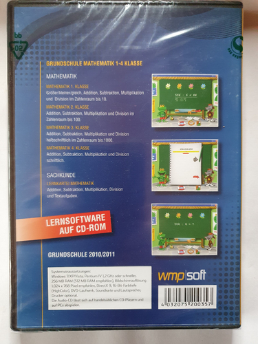 école primaire MATHÉMATIQUES - classe 1 - 4 (DVD) NEUF ; EMBALLAGE D'ORIGINE - Photo 2/2